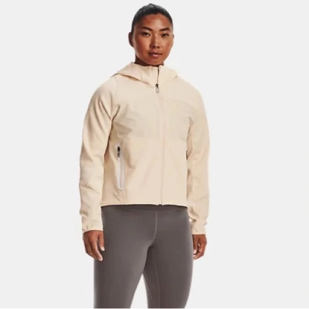 NWT Under Armour Womens Large‎ UA Storm Swacket Jacket Loose Fit Peach repellent